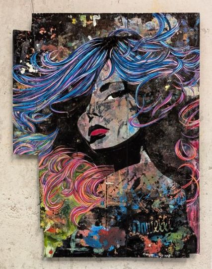 12 Lolita, 2024-25, Mischtechnik auf Karton, ca. 90 x 69 cm